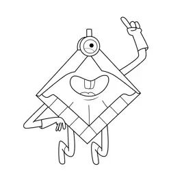 Kryptos Gravity Falls Free Coloring Page for Kids
