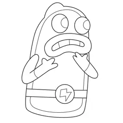 Little Green Men Gravity Falls Free Coloring Page for Kids