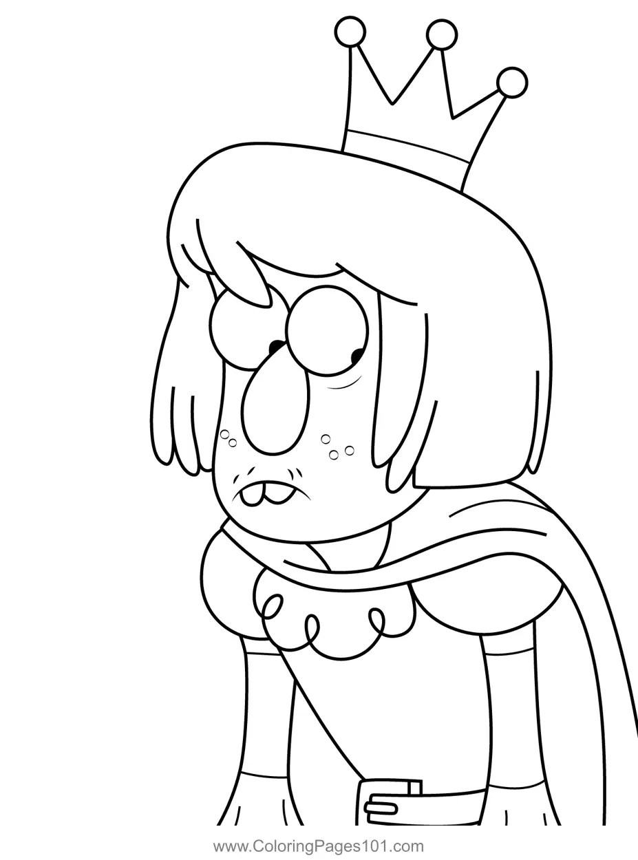 Mattress King Gravity Falls Coloring Page for Kids Free Gravity Falls