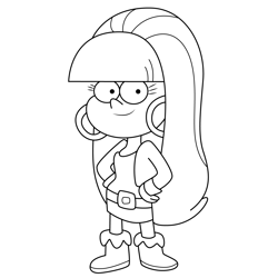 Pacifica Northwest Gravity Falls Free Coloring Page for Kids