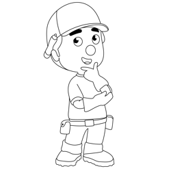 Handy Manny Free Coloring Page for Kids
