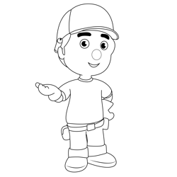 Manny Free Coloring Page for Kids