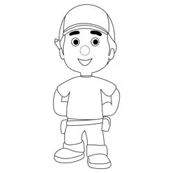 Stand Manny Free Coloring Page for Kids