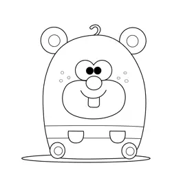 Duggly Hey Duggee Free Coloring Page for Kids