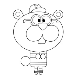 Eugene Hey Duggee Free Coloring Page for Kids