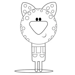 Finbar Hey Duggee Free Coloring Page for Kids