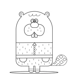 Mrs. Weaver Hey Duggee Free Coloring Page for Kids