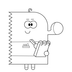 Pip Hey Duggee Free Coloring Page for Kids