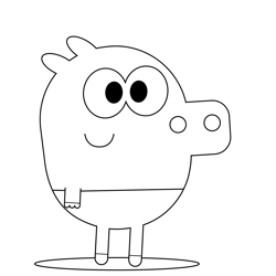Roly's Dad Hey Duggee Free Coloring Page for Kids