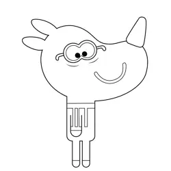Tag's Gran Hey Duggee Free Coloring Page for Kids