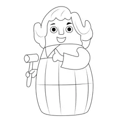 Higglytown Girl Free Coloring Page for Kids
