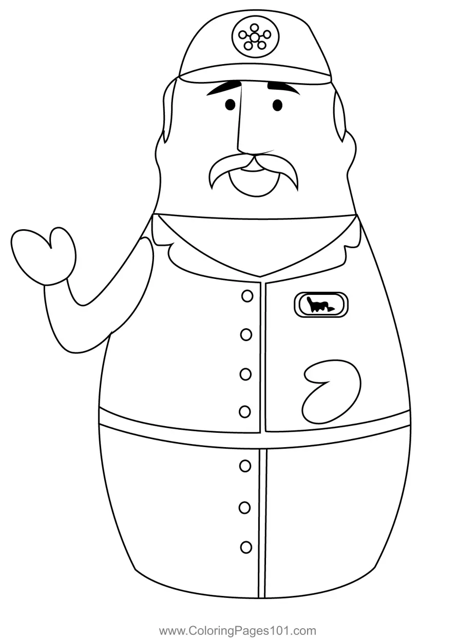 Truck Driver Coloring Page for Kids - Free Higglytown Heroes Printable ...