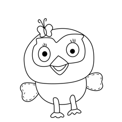 Hoot Hoot Go! 1 Free Coloring Page for Kids