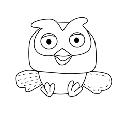 Hoot Hoot Go! 6 Free Coloring Page for Kids
