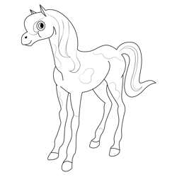 Horseland Adopt Free Coloring Page for Kids