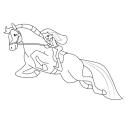 Horseland Jimber And Sarah Free Coloring Page for Kids