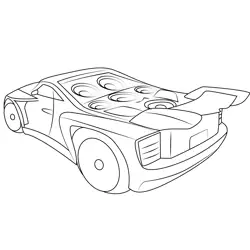 Hot Wheels Car Free Coloring Page for Kids