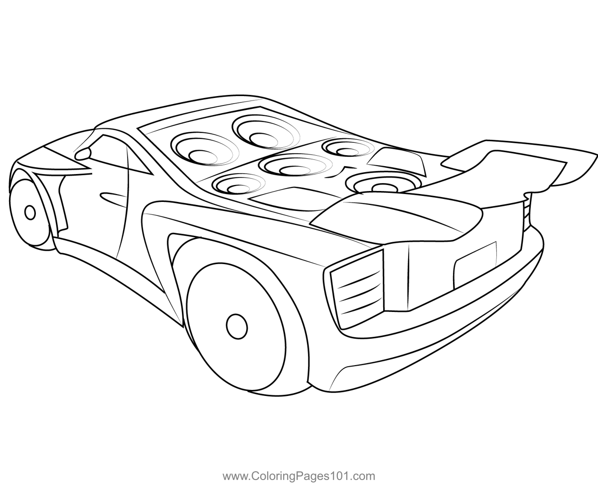 Hot Wheels Car Coloring Page for Kids - Free Hot Wheels Printable