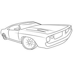 Hot Wheels Pic Free Coloring Page for Kids