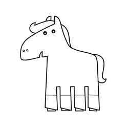 Elvis P. Giddyup Iconicles Free Coloring Page for Kids