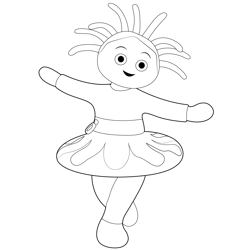 Beautiful Soft Toy Free Coloring Page for Kids