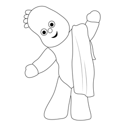 Dance Soft Toy Free Coloring Page for Kids