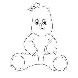 Mini Soft Toy Free Coloring Page for Kids