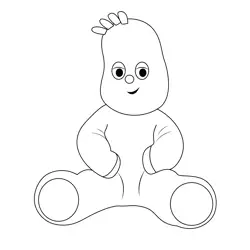 Mini Soft Toy Free Coloring Page for Kids