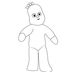 Simpal Soft Toy Free Coloring Page for Kids