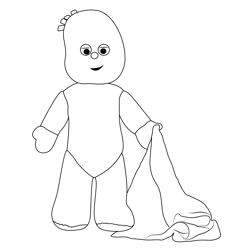 Soft Toy Free Coloring Page for Kids