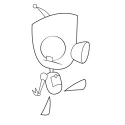 Funny Gir Free Coloring Page for Kids