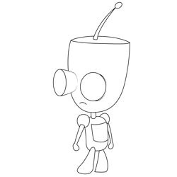 Gir Style Free Coloring Page for Kids