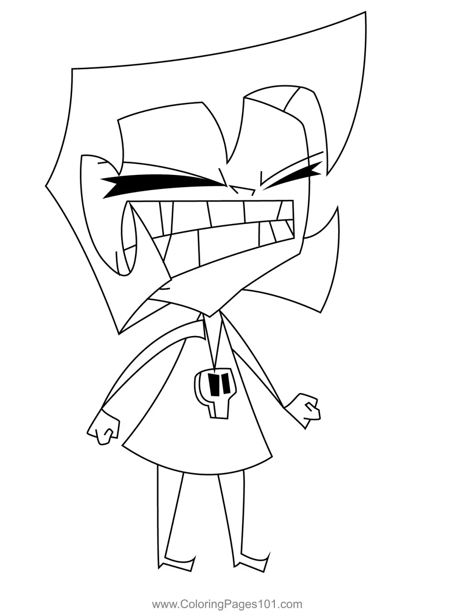 Invader Zim Coloring Pages - Free Coloring Pages Printables