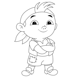 Cubby Style Free Coloring Page for Kids