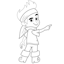 Jake Style Free Coloring Page for Kids