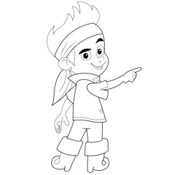 Jake Style Free Coloring Page for Kids