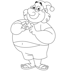 Mr. Smee Free Coloring Page for Kids