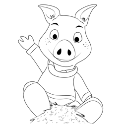 Piggley Free Coloring Page for Kids