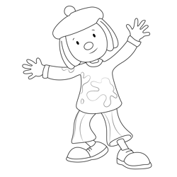Jojo 1 Free Coloring Page for Kids