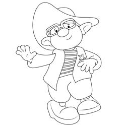Skeebo Free Coloring Page for Kids