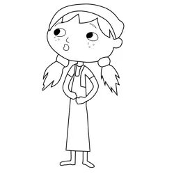 Olive Is Queriest Girl Justin Time Free Coloring Page for Kids