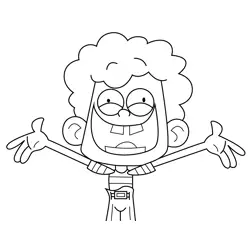 Cousin Kyle Kick Buttowski Free Coloring Page for Kids