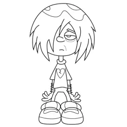 Emo Kid Kick Buttowski Free Coloring Page for Kids