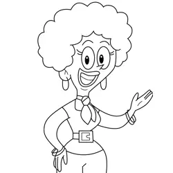 Honey Buttowski Kick Buttowski Free Coloring Page for Kids