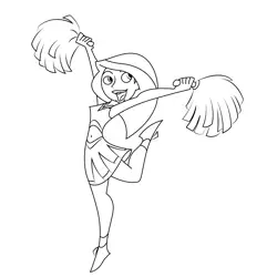 Dance Kimpossible Free Coloring Page for Kids