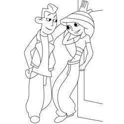 Ron And Kim 1 Free Coloring Page for Kids