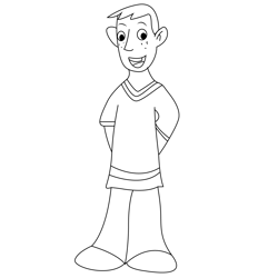 Ron Stand Free Coloring Page for Kids