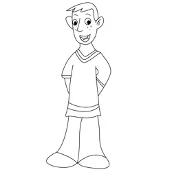 Ron Stand Free Coloring Page for Kids