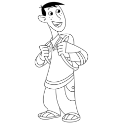 Ron Stoppable Free Coloring Page for Kids