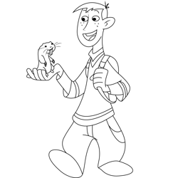 Rufus Ron Free Coloring Page for Kids